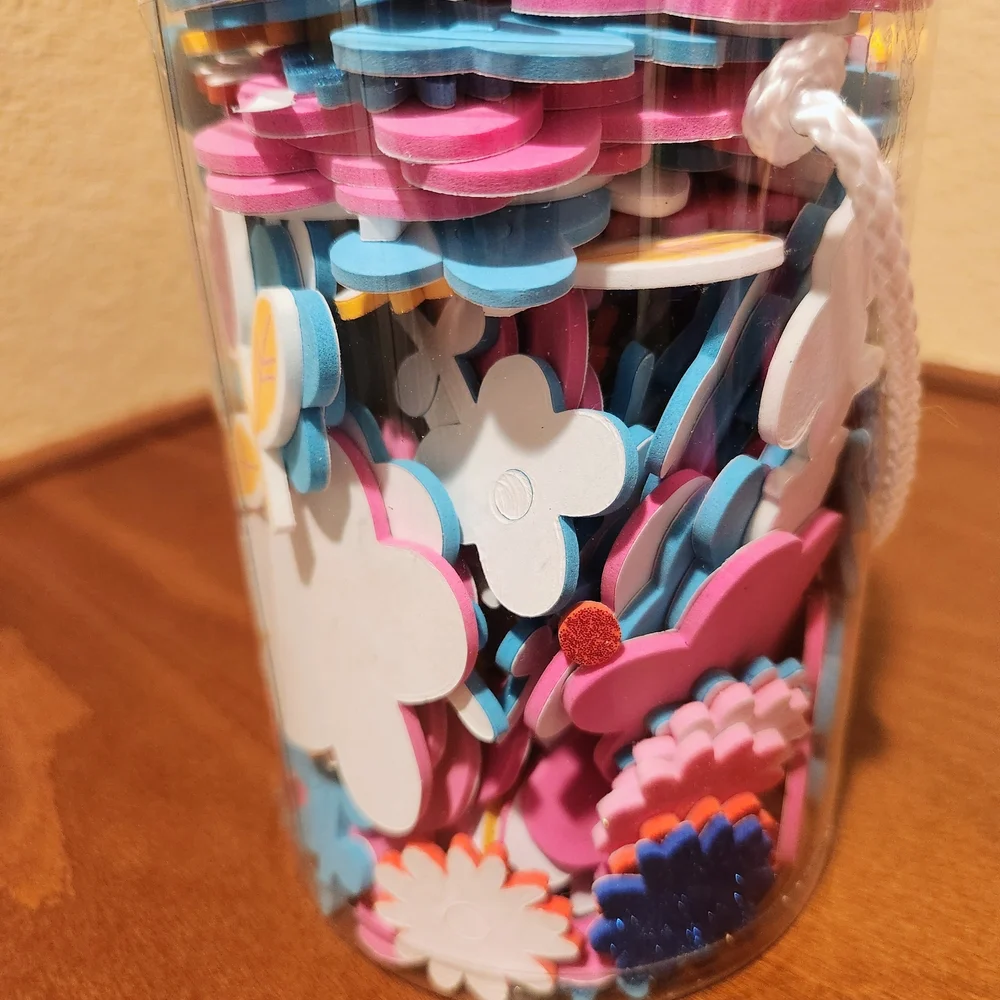 Spritz Flower Foam Sticker Bucket
